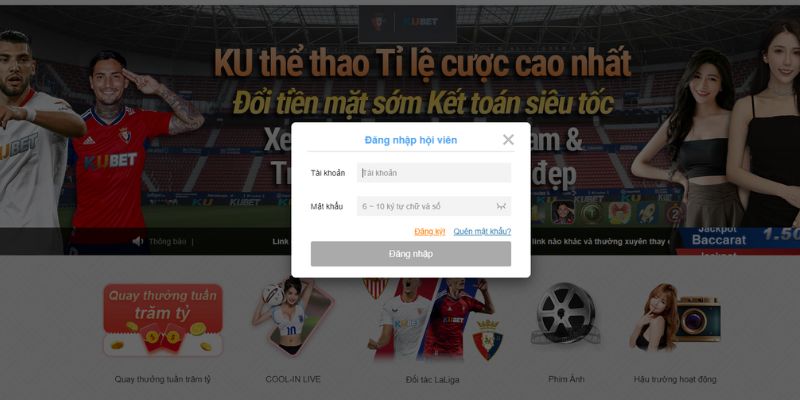 Cách đăng nhập KU5956 hướng dẫn chi tiết